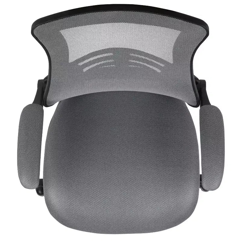 Sedia ergonomica da disegno in rete a schienale medio con poggiapiedi ad anello e braccioli ribaltabili, sedile singolo, colori assortiti