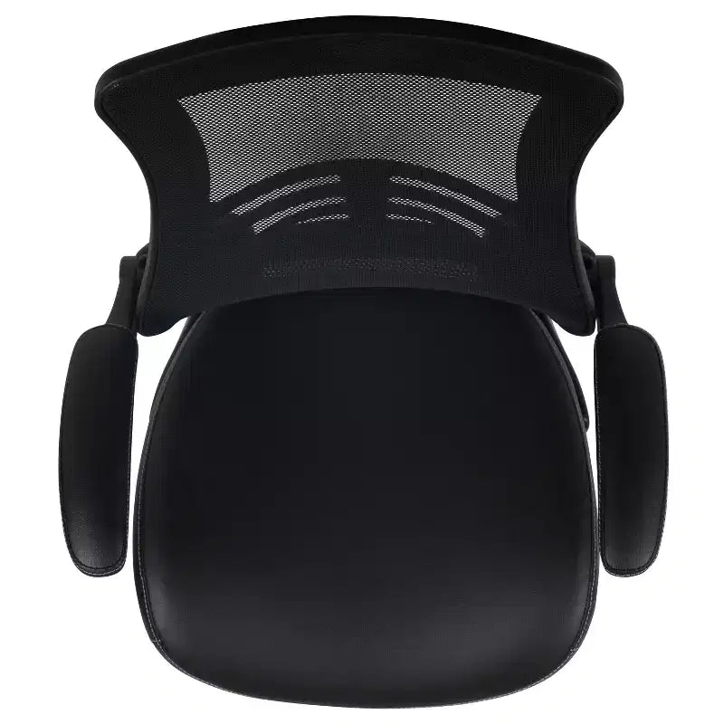Sedia ergonomica da disegno in rete a schienale medio con poggiapiedi ad anello e braccioli ribaltabili, sedile singolo, colori assortiti